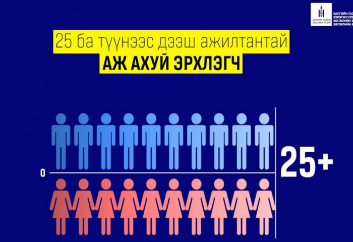 25-аас дээш ажилтантай байгууллагын уравны хоёр ба түүнээс дээш хувийг хөгжлийн бэрхшээлтэй иргэд эзэлдэг бол татварыг хөнгөлнө